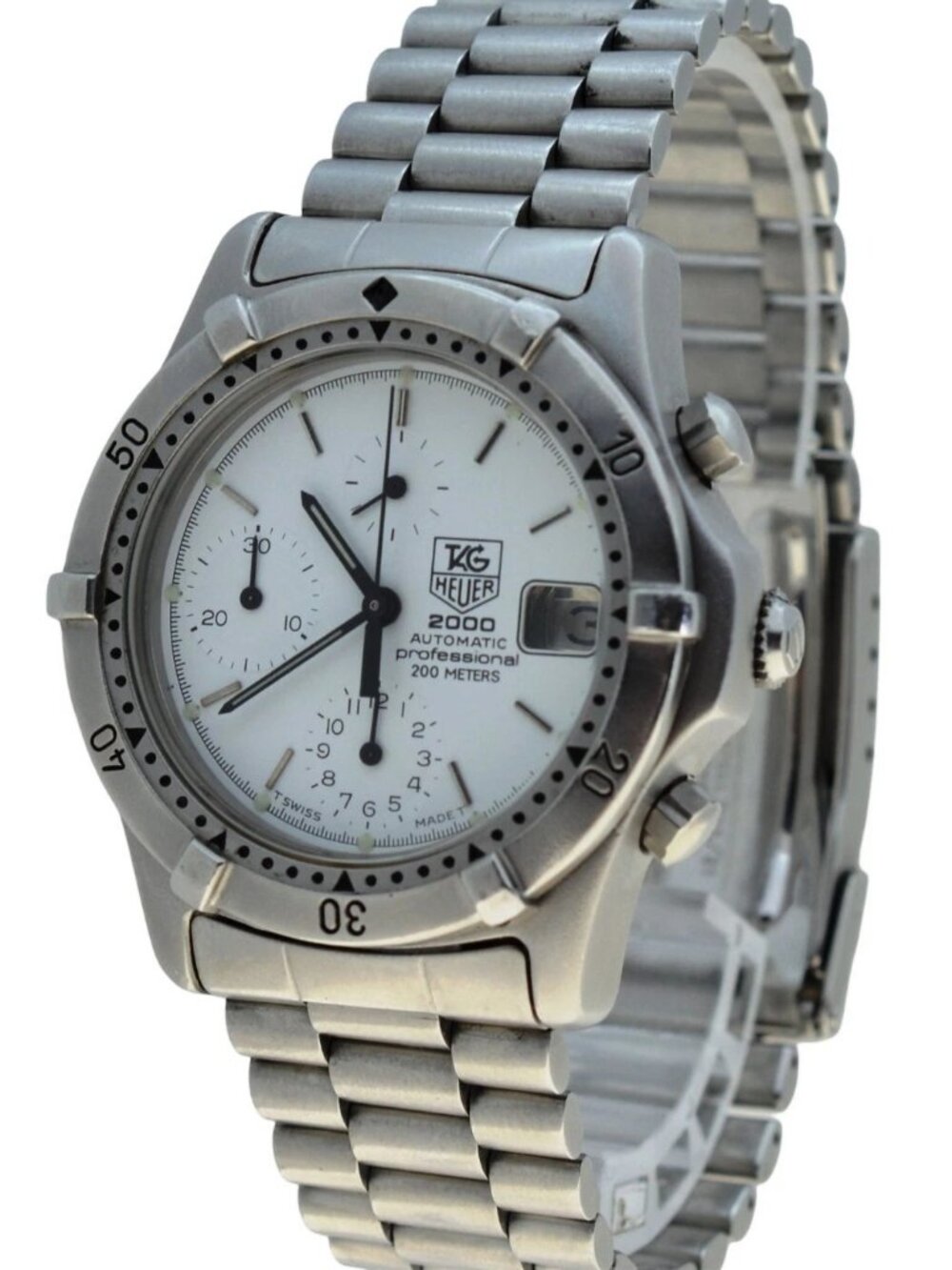 RARE Men's 38mm Tag Heuer 2000 Series Auto Stainless Steel LWO 283 Watch 162.206